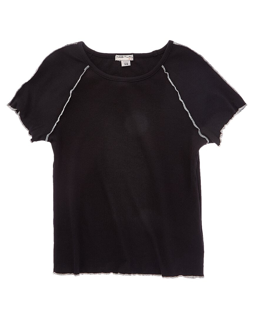 Привычный топ с краем салата Habitual, черный
Привычный топ с краем салата Habitual, черный