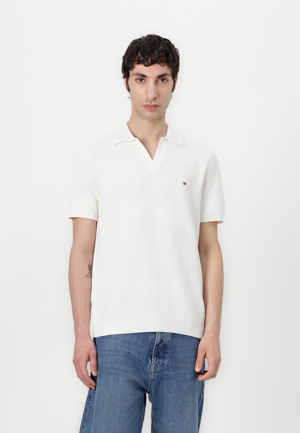 Рубашка поло Tommy Hilfiger, кремовый 
Рубашка поло Tommy Hilfiger, кремовый