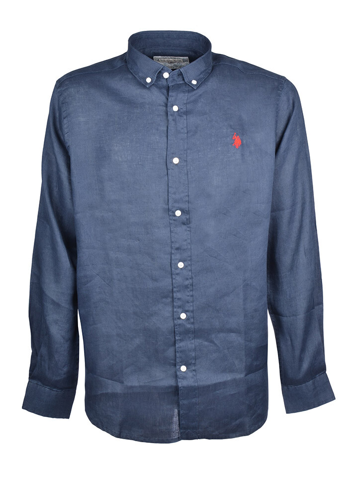 Рубашка U.S. Polo Assn. Leinen Regular fit, темно синий
Рубашка U.S. Polo Assn. Leinen Regular fit, темно синий