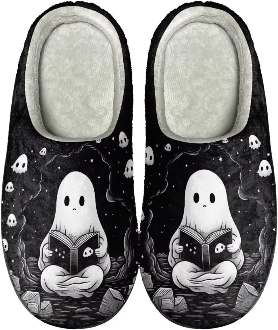Тапочки HUIACONG TPR для мужчин и женщин для дома и улицы, пушистые, унисекс, Cave Cute Ghost Reading
Тапочки HUIACONG TPR для мужчин и женщин для дома и улицы, пушистые, унисекс, Cave Cute Ghost Reading