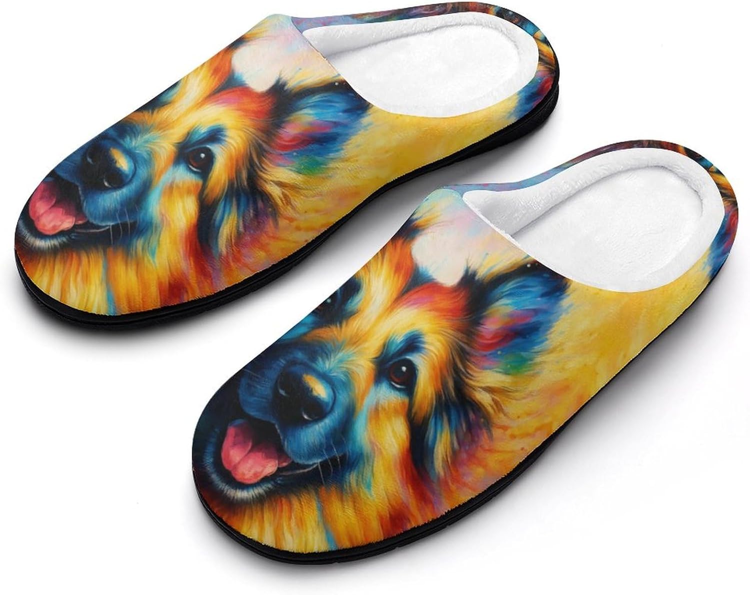KKdskkds Деревянные домашние тапочки в деревенском стиле из хлопка для мужчин, нескользящие, уютные, теплые, дышащие, Colorful German Shepherd Dog
KKdskkds Деревянные домашние тапочки в деревенском стиле из хлопка для мужчин, нескользящие, уютные, теплые, дышащие, Colorful German Shepherd Dog