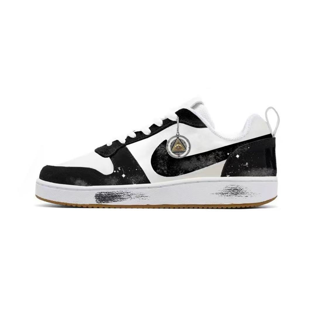 Nike Кроссовки для скейтбординга Court Borough Copernicus, Nightfall Mist, устойчивые к истиранию, низкие, мужские, черно-белые
Nike Кроссовки для скейтбординга Court Borough Copernicus, Nightfall Mist, устойчивые к истиранию, низкие, мужские, черно-белые