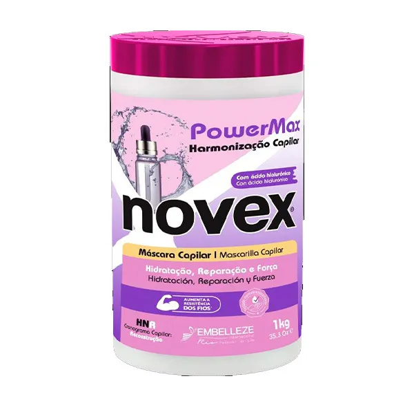 Увлажняющая маска для волос Power Max Novex, 1KG
Увлажняющая маска для волос Power Max Novex, 1KG