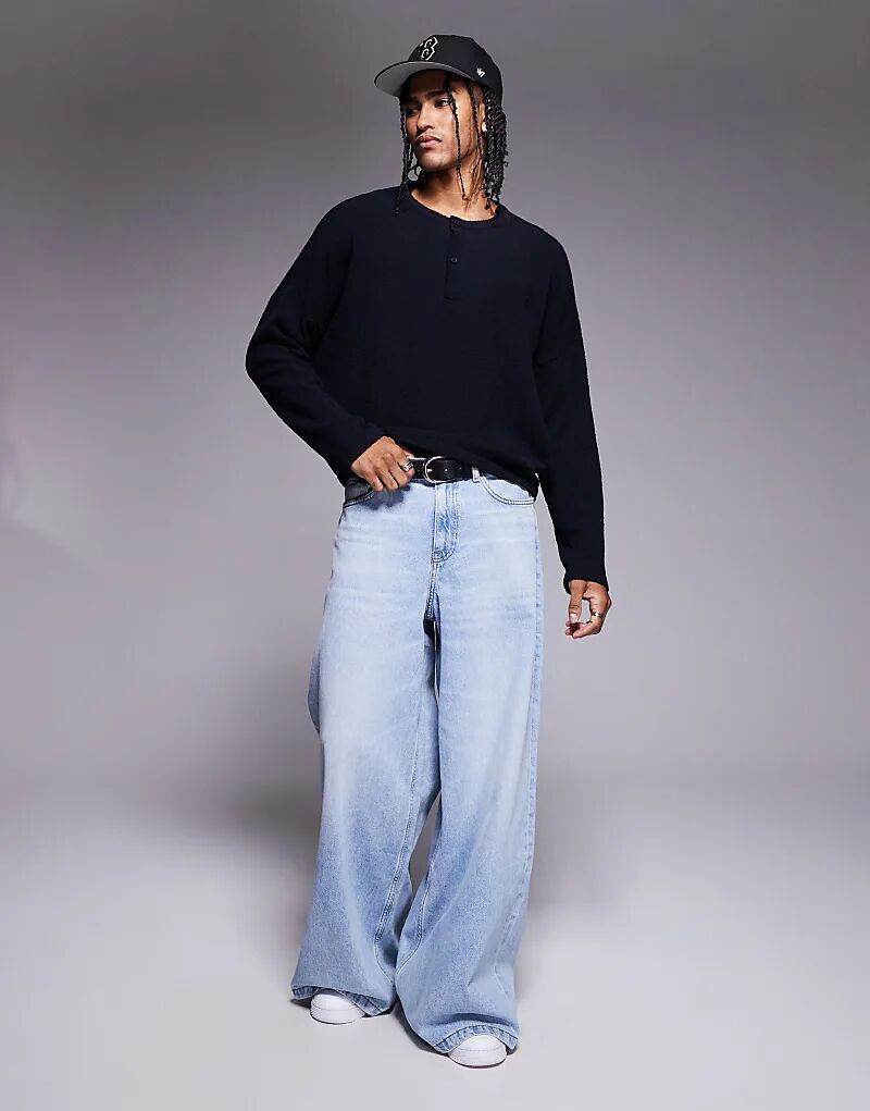 Супербольшой укороченный легкий свитер ASOS DESIGN из трикотажного полотна букле темно-синего цвета
Супербольшой укороченный легкий свитер ASOS DESIGN из трикотажного полотна букле темно-синего цвета