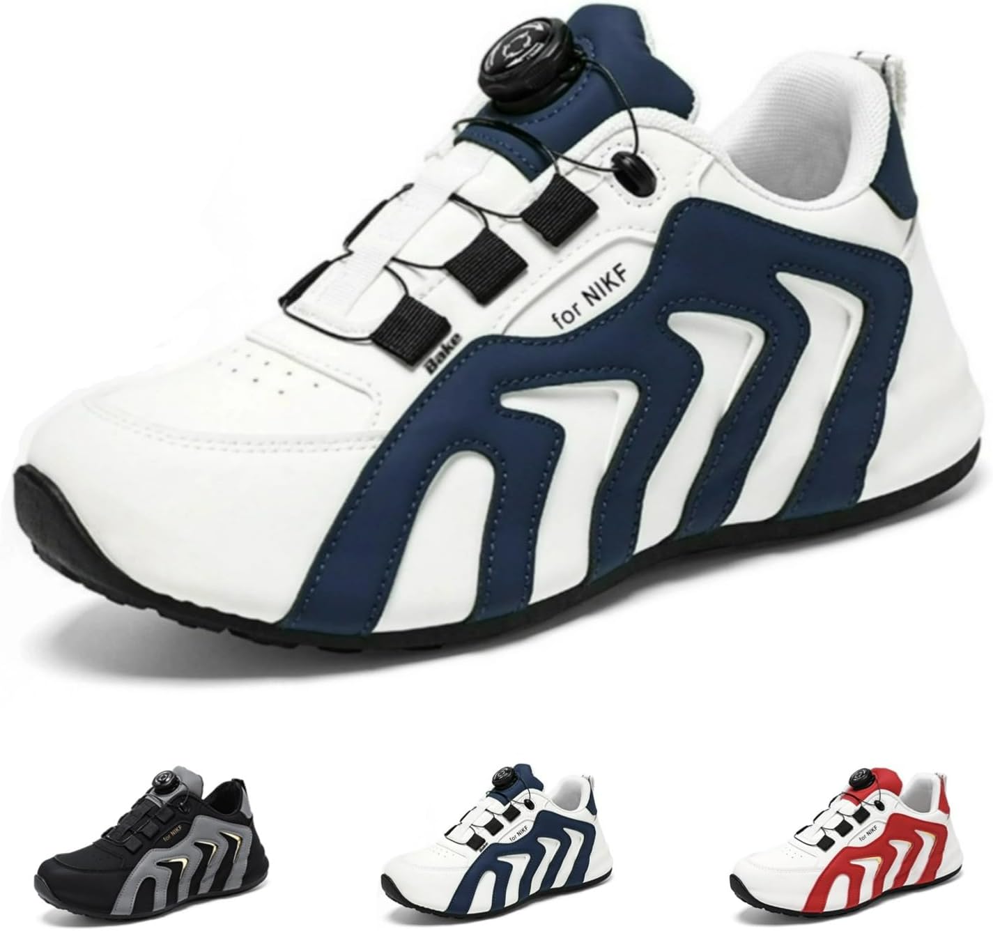 Модные массивные кроссовки MACEFIL для мужчин, стильные, удобные, с нескользящей подошвой, повседневная обувь для улицы и набережной, белый/синий
Модные массивные кроссовки MACEFIL для мужчин, стильные, удобные, с нескользящей подошвой, повседневная обувь для улицы и набережной, белый/синий