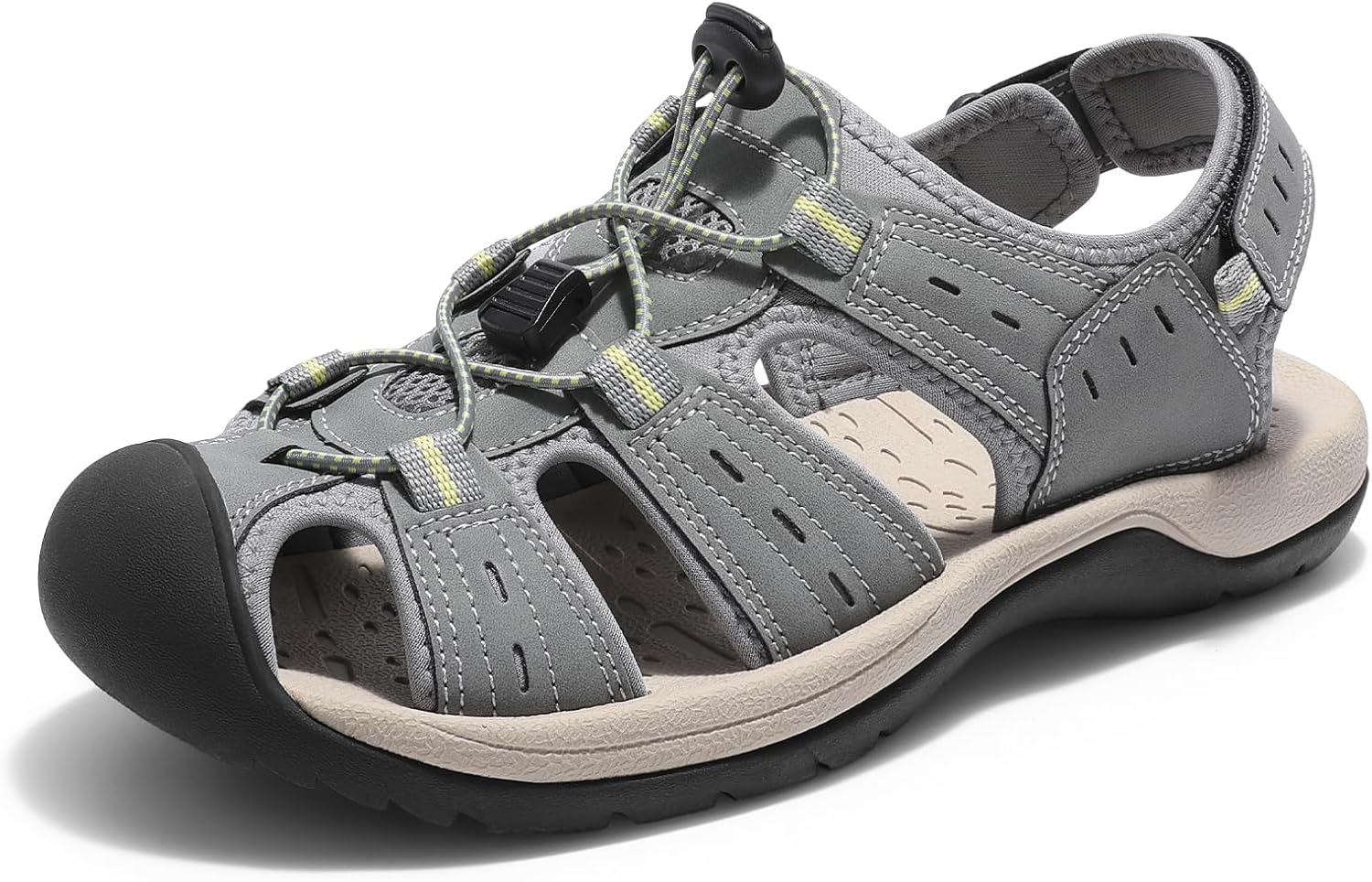 Мужские сандалии DREAM PAIRS с поддержкой: спортивные, для улицы, из быстросохнущей сетки, с закрытым носком, легкие, удобные водные туфли, серый
Мужские сандалии DREAM PAIRS с поддержкой: спортивные, для улицы, из быстросохнущей сетки, с закрытым носком, легкие, удобные водные туфли, серый