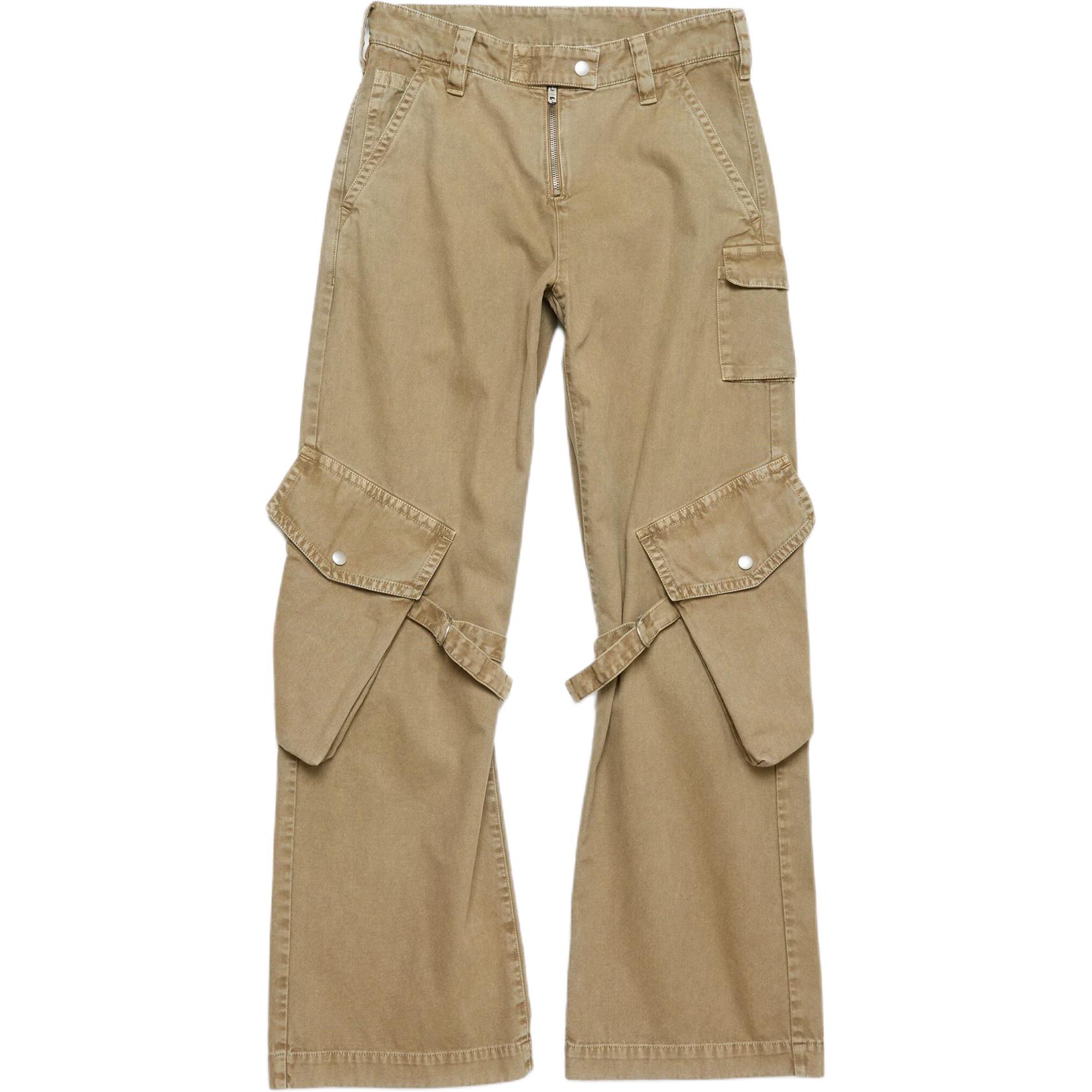 Стрэп детальные карго брюки Acne Studios, бежевый
Стрэп детальные карго брюки Acne Studios, бежевый