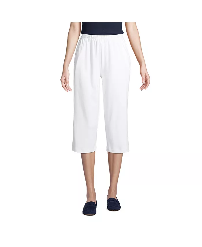 Женские спортивные трикотажные капри с высокой посадкой и эластичным поясом Lands' End, белый
Женские спортивные трикотажные капри с высокой посадкой и эластичным поясом Lands' End, белый