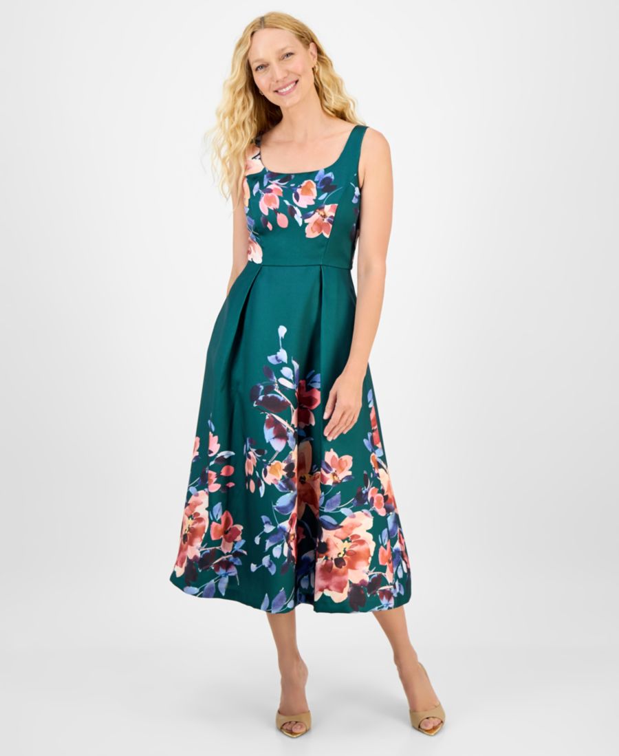 Женское платье без рукавов с принтом и квадратным вырезом julia jordan, Green Mult
Женское платье без рукавов с принтом и квадратным вырезом julia jordan, Green Mult