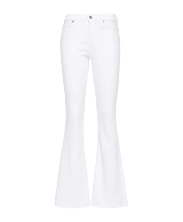 Расклешенные джинсы 7 For All Mankind, белый
Расклешенные джинсы 7 For All Mankind, белый