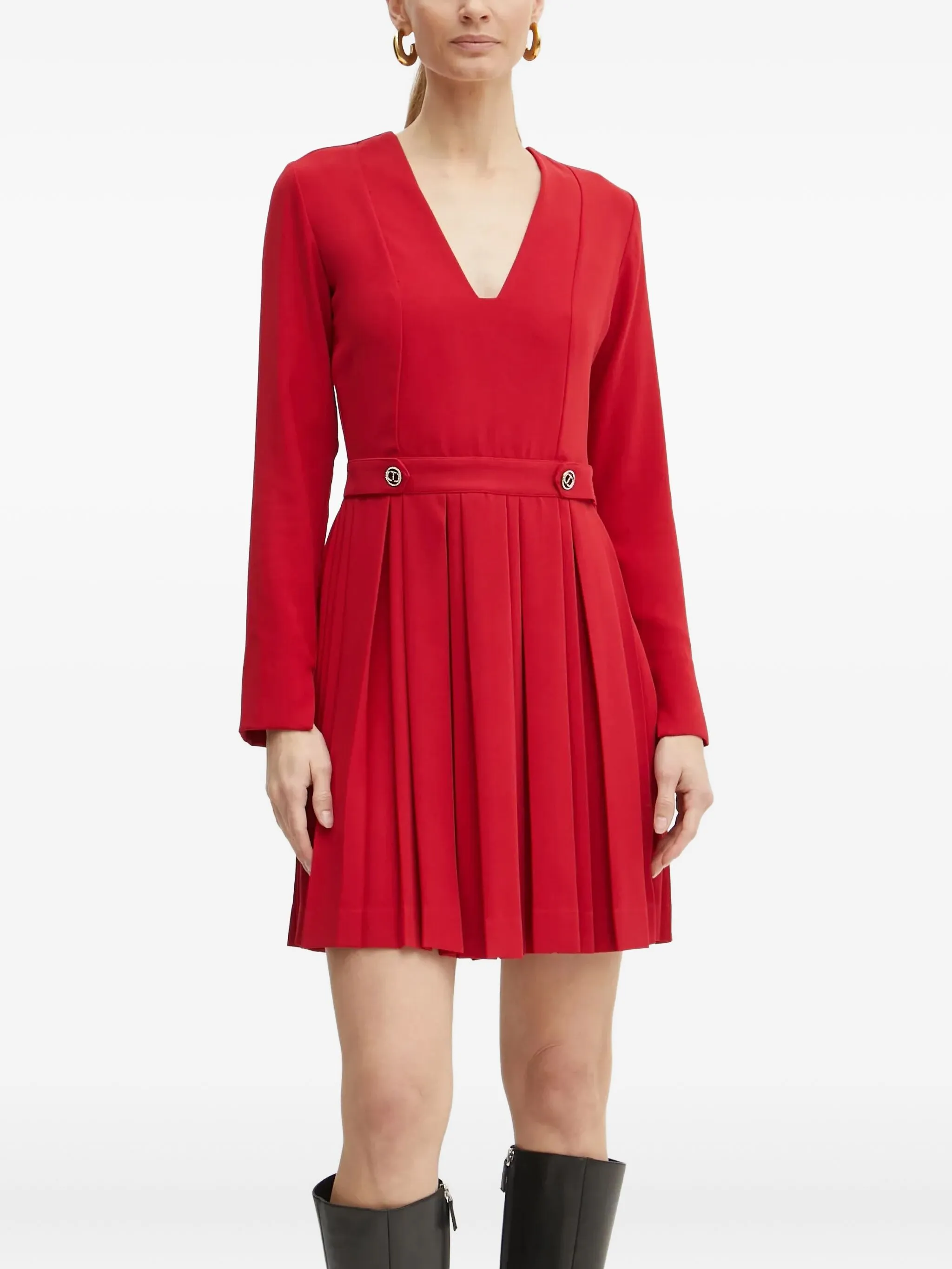 Платье мини с аппликацией Twinset, красный
Платье мини с аппликацией Twinset, красный