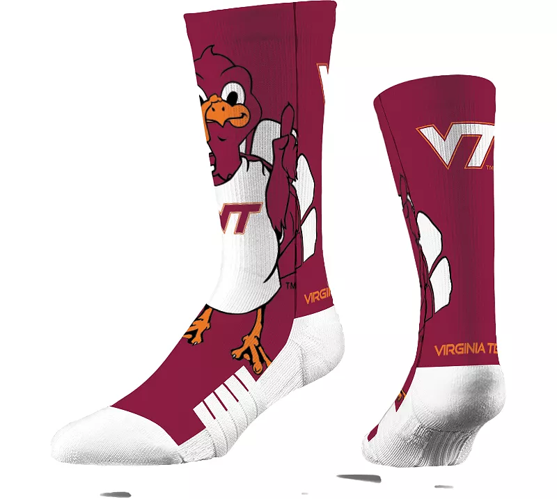 Носки Strideline Virginia Tech Hokies Mascot Crew 
Носки Strideline Virginia Tech Hokies Mascot Crew