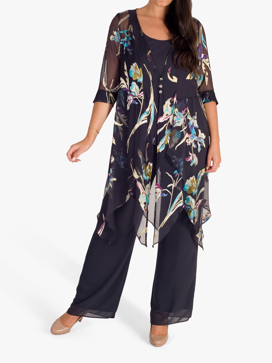 chesca Devoree Пальто из шелковой смеси Pixie с цветочным принтом, оловянный/бирюзовый
chesca Devoree Пальто из шелковой смеси Pixie с цветочным принтом, оловянный/бирюзовый