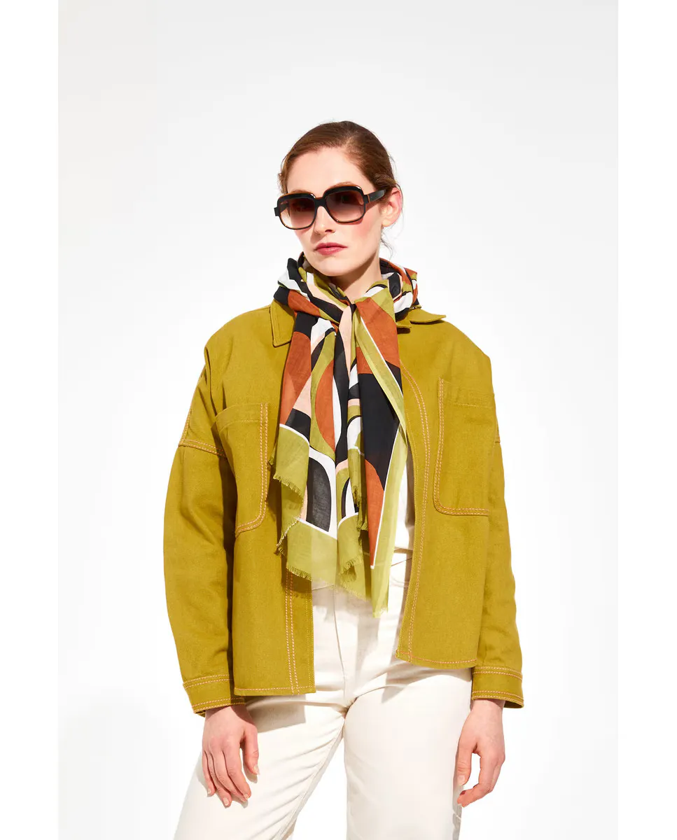 Парео Songe с принтом Mapoesie, черный 
Парео Songe с принтом Mapoesie, черный