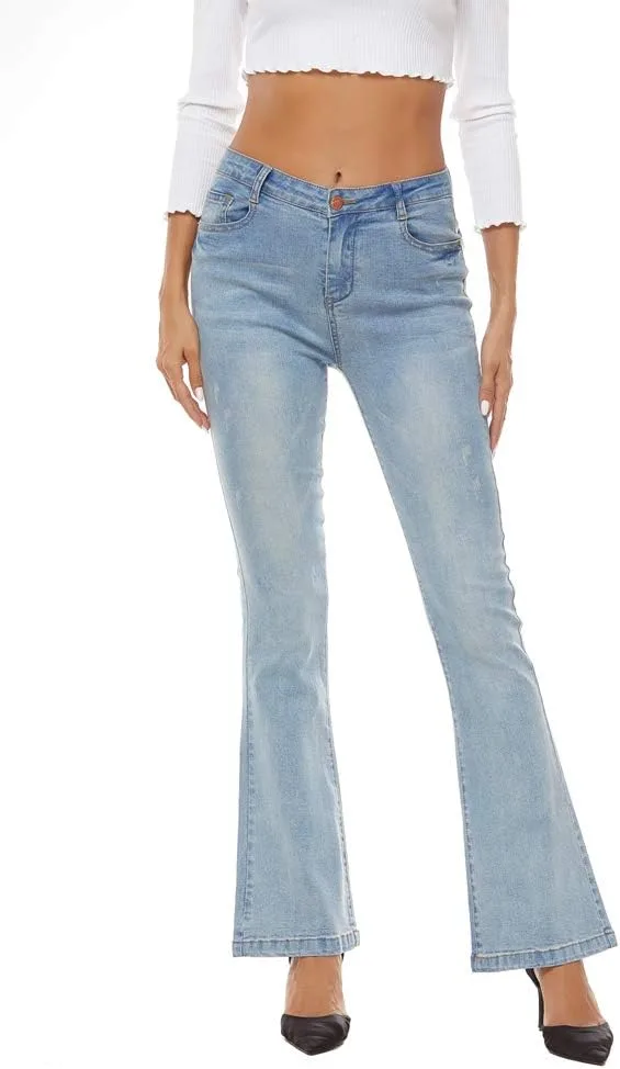 Женские джинсы AvaCostume с высокой посадкой и расклешенным силуэтом
Женские джинсы AvaCostume с высокой посадкой и расклешенным силуэтом