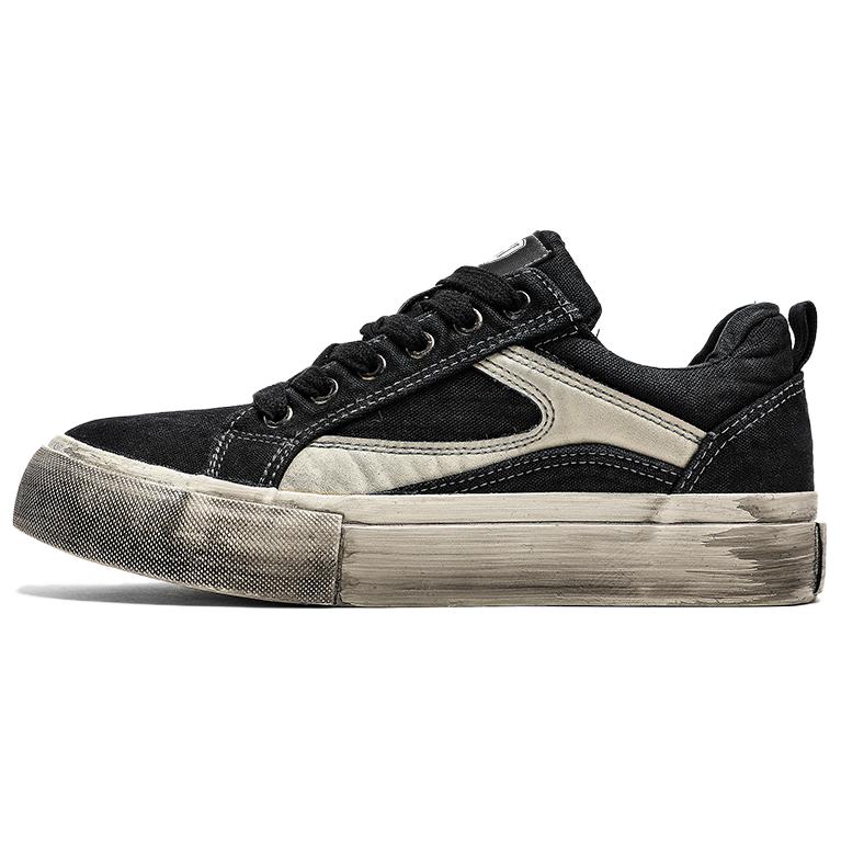 HACKBUTEER Мужские низкие кеды из холста черные, цвет Black
HACKBUTEER Мужские низкие кеды из холста черные, цвет Black