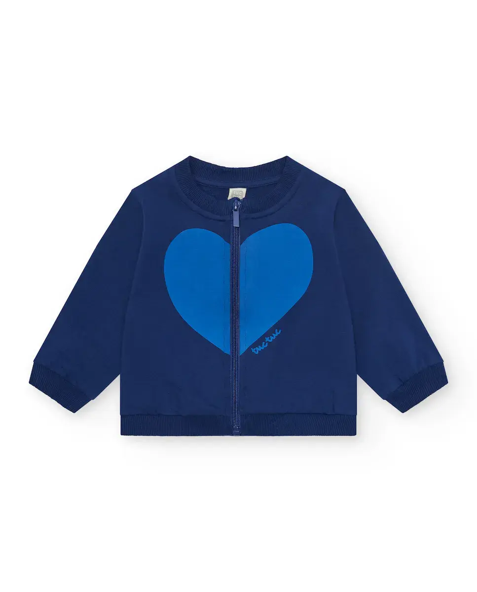 Толстовка для девочки из флиса с сердечком и застежкой-молнией Tuc tuc, тёмно-синий
Толстовка для девочки из флиса с сердечком и застежкой-молнией Tuc tuc, тёмно-синий