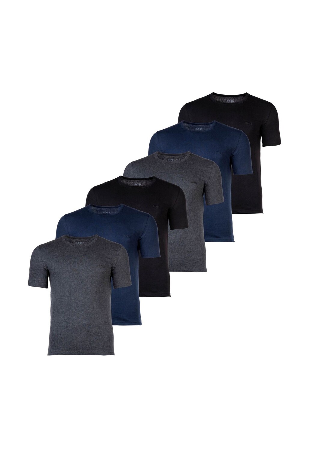 Футболка мужская, 6 шт. в упаковке - RN Classic, круглый вырез, короткий рукав, хлопок, однотонная BOSS, цвет Blau Grau Schwarz
Футболка мужская, 6 шт. в упаковке - RN Classic, круглый вырез, короткий рукав, хлопок, однотонная BOSS, цвет Blau Grau Schwarz
