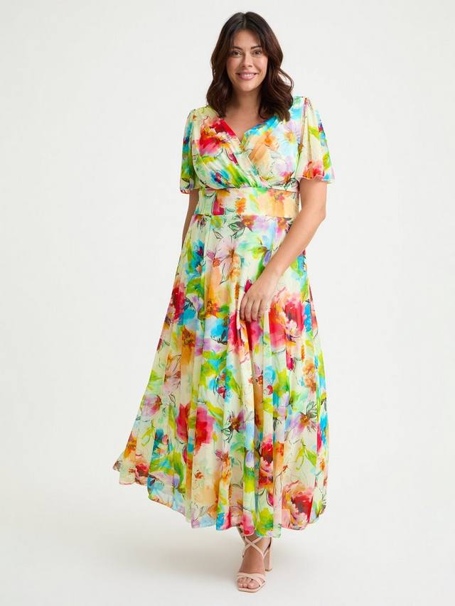 Платье макси Isabelle с тропическим цветочным принтом и рукавами-фонариками Scarlett & Jo, Ivory/Multi
Платье макси Isabelle с тропическим цветочным принтом и рукавами-фонариками Scarlett & Jo, Ivory/Multi