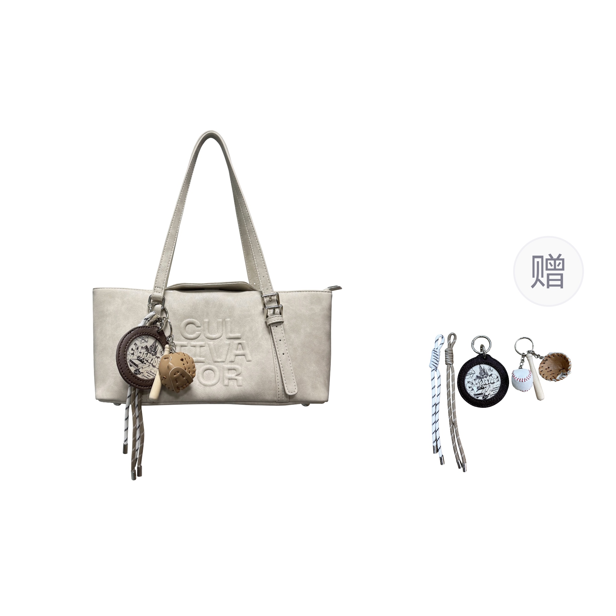 CULTIVATOR Женская сумка через плечо среднего размера разноцветная, Beige
CULTIVATOR Женская сумка через плечо среднего размера разноцветная, Beige