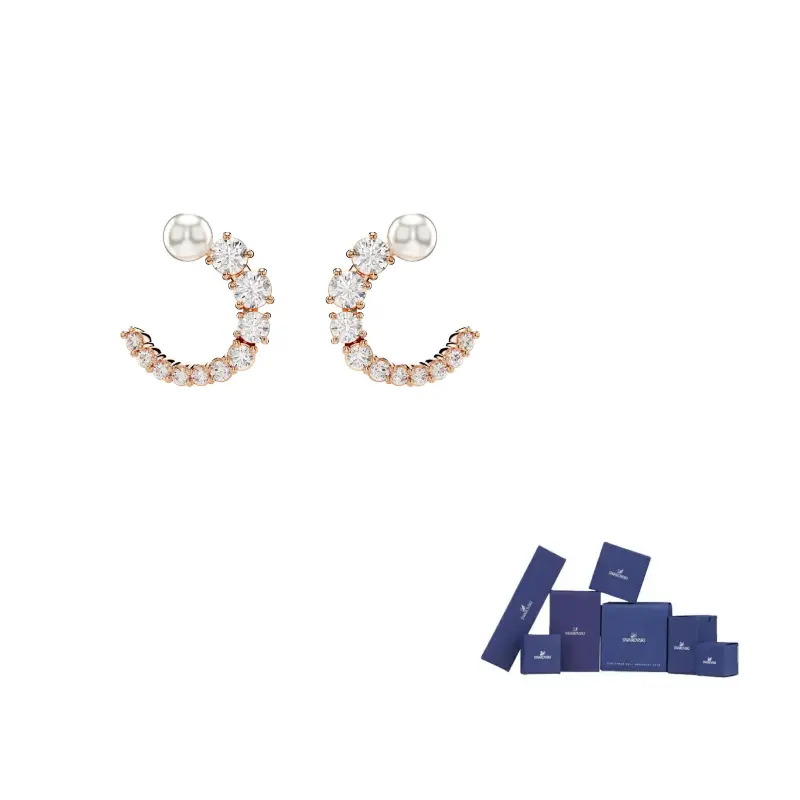 Swarovski Синтетические серьги из кубического циркония для женщин Rose Gold
Swarovski Синтетические серьги из кубического циркония для женщин Rose Gold