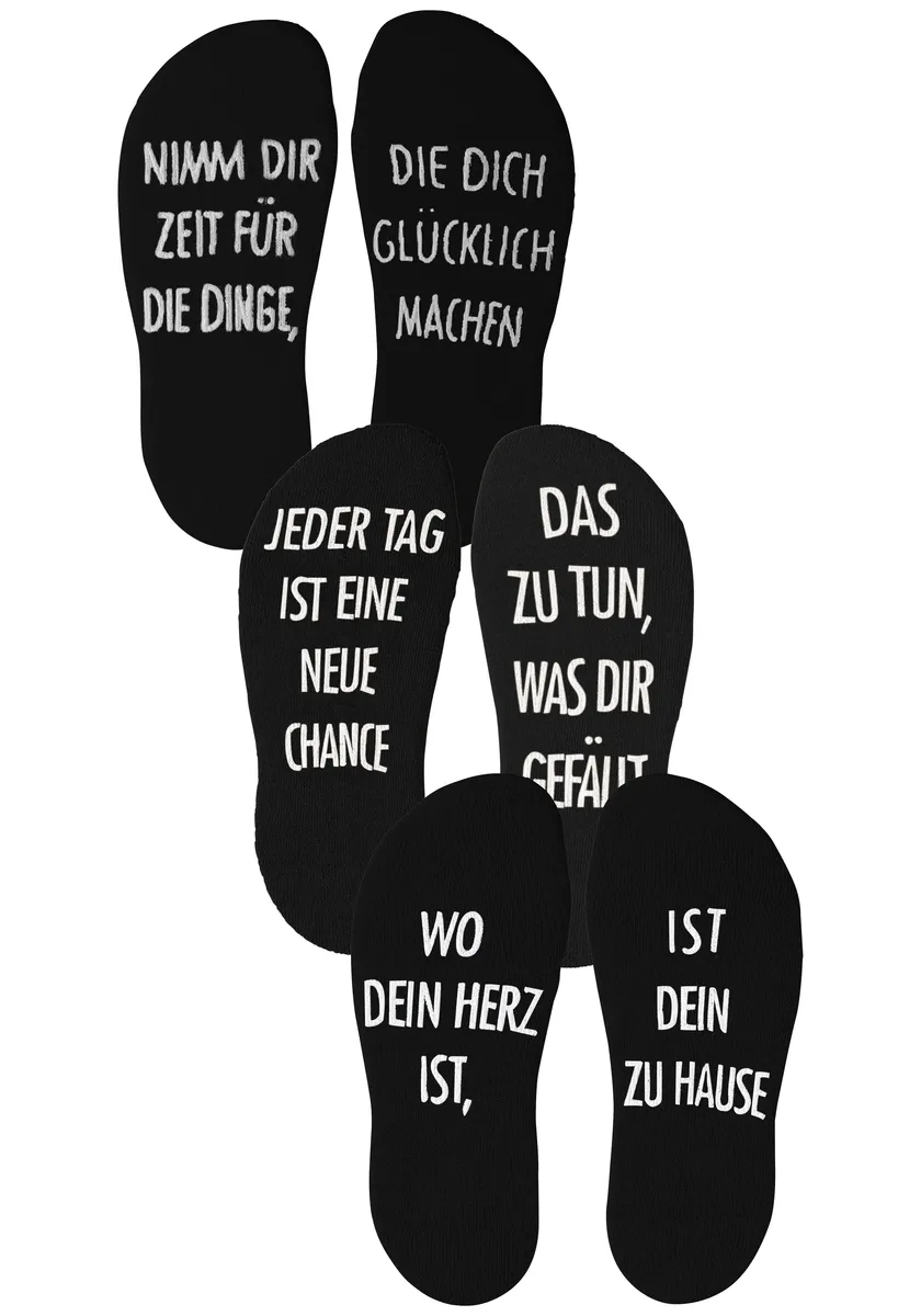 Мягкие носки Arizona (упаковка, 3 пары), с противоскользящим покрытием в форме поговорки, черный
Мягкие носки Arizona (упаковка, 3 пары), с противоскользящим покрытием в форме поговорки, черный