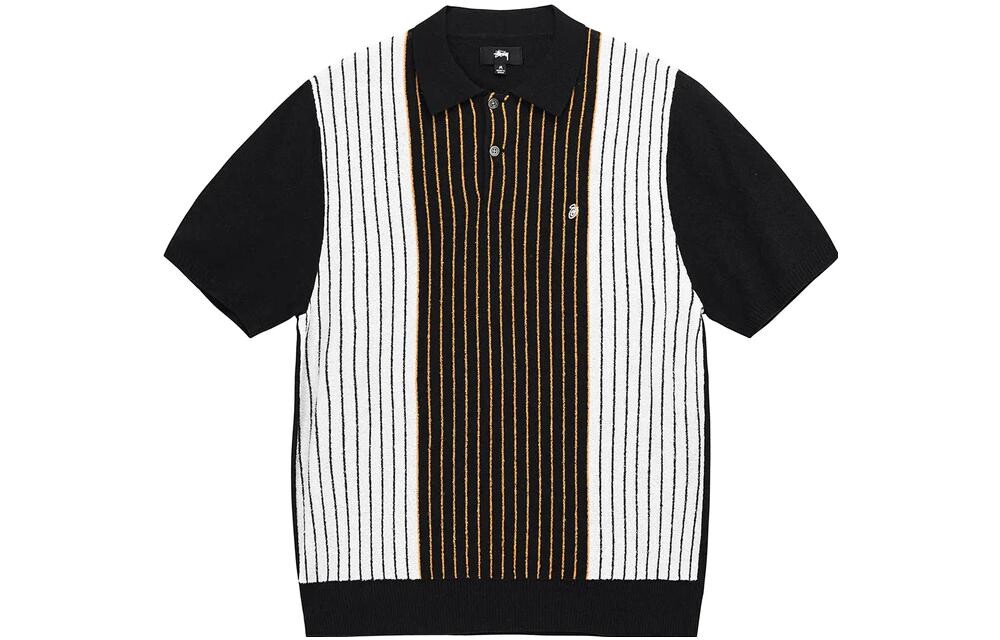 Рубашка поло с вышитым логотипом Stüssy Stussy, белый 
Рубашка поло с вышитым логотипом Stüssy Stussy, белый