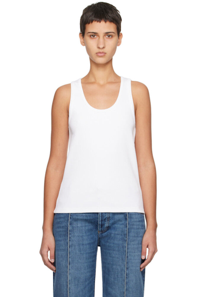 Белая ребристая майка Bottega Veneta
Белая ребристая майка Bottega Veneta