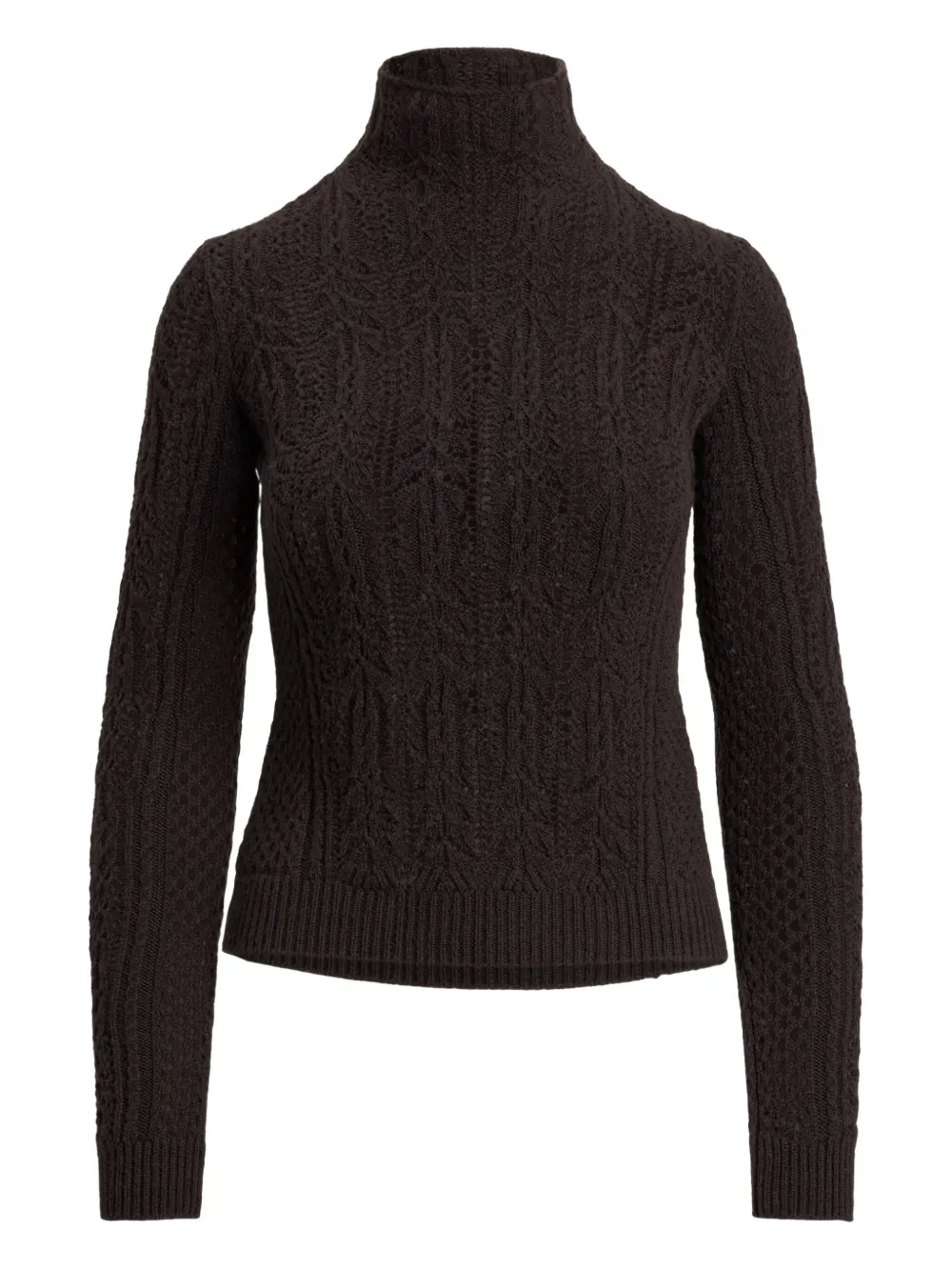 Кашемировый свитер ажурной вязки Ralph Lauren Collection, коричневый
Кашемировый свитер ажурной вязки Ralph Lauren Collection, коричневый