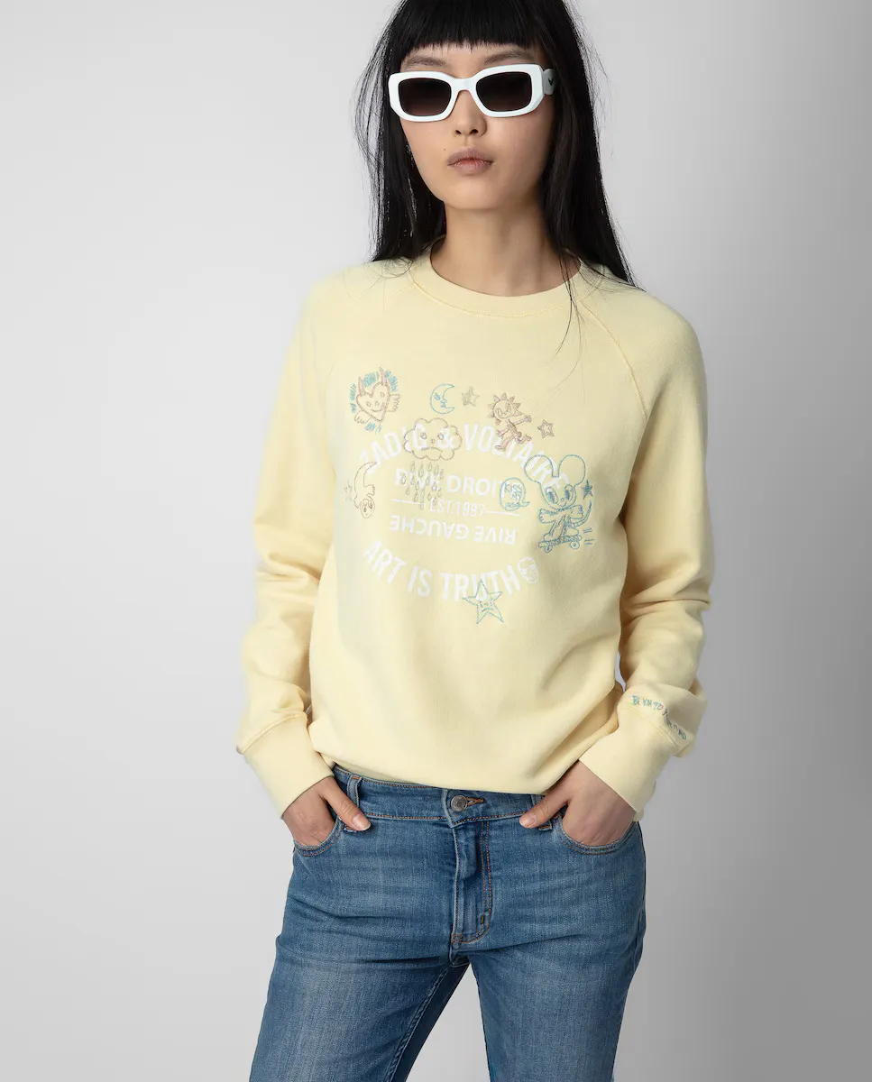 Женская толстовка Upper Escudo с круглым вырезом и принтом спереди Zadig & Voltaire, желтый
Женская толстовка Upper Escudo с круглым вырезом и принтом спереди Zadig & Voltaire, желтый