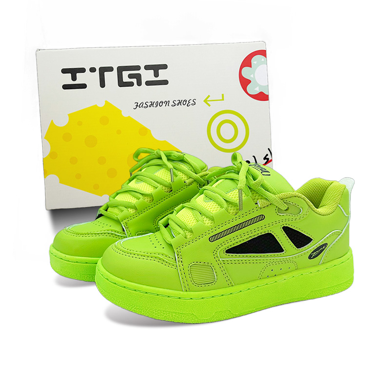 ITGI Скользоустойчивые износостойкие низкие скейтерские кроссовки унисекс неоново-зеленые черные, цвет Neon Green Black
ITGI Скользоустойчивые износостойкие низкие скейтерские кроссовки унисекс неоново-зеленые черные, цвет Neon Green Black