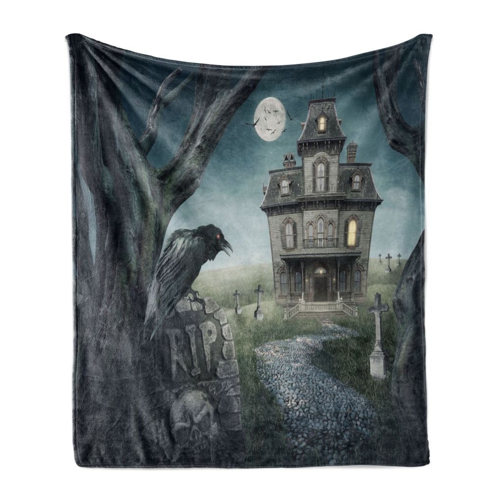 Мягкое фланелевое флисовое одеяло ABAKUHAUS Halloween, цифровая иллюстрация высокого дома с принтом «Старые деревья и вороны» из ямбостоуна, 175 x 230 см, многоцветное
Мягкое фланелевое флисовое одеяло ABAKUHAUS Halloween, цифровая иллюстрация высокого дома с принтом «Старые деревья и вороны» из ямбостоуна, 175 x 230 см, многоцветное