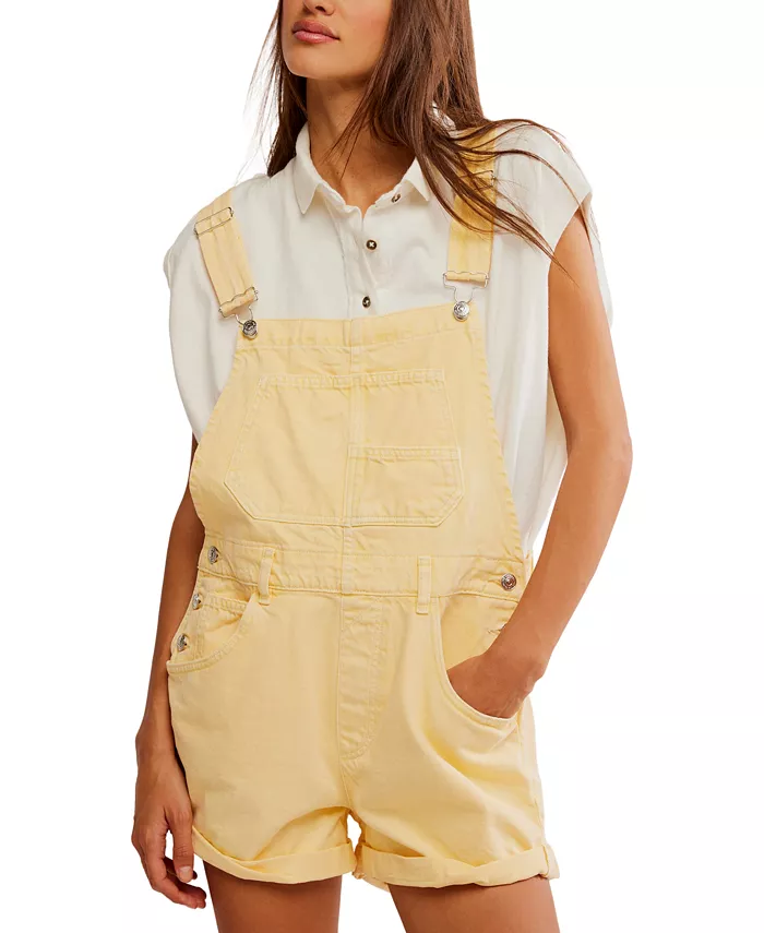 Женские шорты-комбинезон Ziggy из хлопка с регулируемыми лямками Free People, желтый
Женские шорты-комбинезон Ziggy из хлопка с регулируемыми лямками Free People, желтый