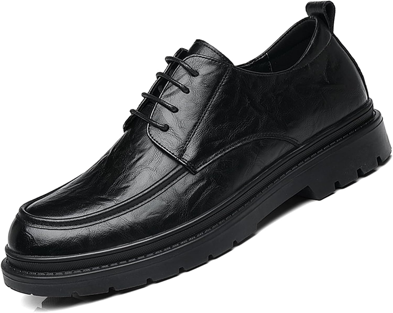 Мужские кожаные оксфорды на платформе с перфорацией, дышащие, на шнуровке, деловые, повседневные туфли для офиса, комфортные для хождения Ptnoka, черный
Мужские кожаные оксфорды на платформе с перфорацией, дышащие, на шнуровке, деловые, повседневные туфли для офиса, комфортные для хождения Ptnoka, черный