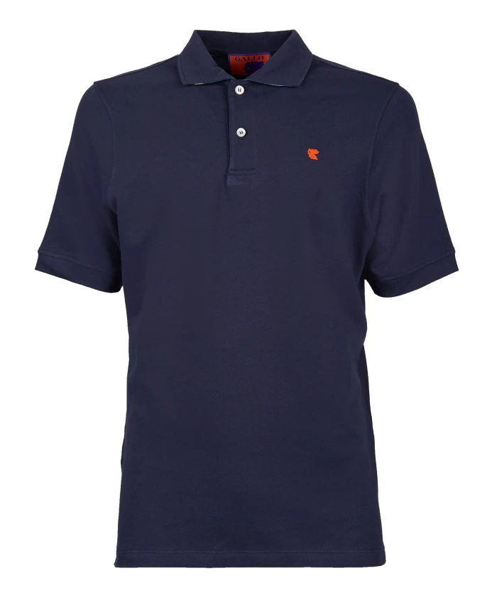 Мужская однотонная синяя хлопковая рубашка-поло, произведено в Италии. Gallo, синий
Мужская однотонная синяя хлопковая рубашка-поло, произведено в Италии. Gallo, синий