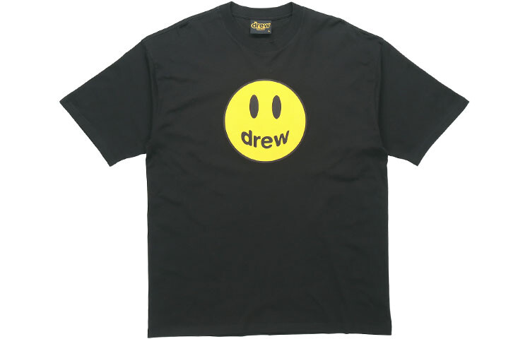 Футболка Smiley Collection унисекс черная Drew House, черный 
Футболка Smiley Collection унисекс черная Drew House, черный