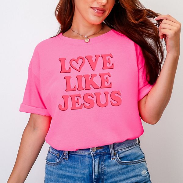 Футболка Love like Jesus Heart Bold Puff Simply Sage Market, Neon Pink
Футболка Love like Jesus Heart Bold Puff Simply Sage Market, Neon Pink