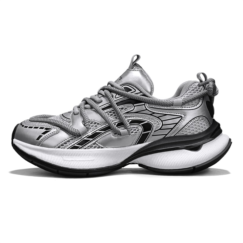 Мужские кроссовки с амортизацией, противоскользящие, износостойкие, дышащие, балансирующие, увеличивающие рост KANGLONG, Silver
Мужские кроссовки с амортизацией, противоскользящие, износостойкие, дышащие, балансирующие, увеличивающие рост KANGLONG, Silver