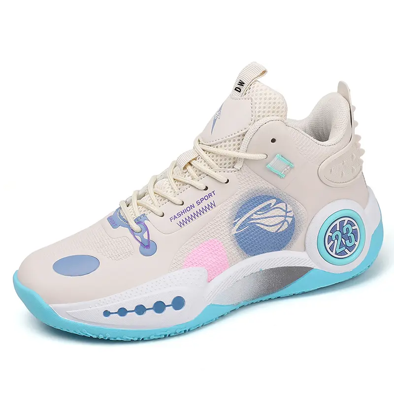 Баскетбольные кроссовки для детей и подростков со средним верхом, амортизирующие и устойчивые к истиранию D&W, бежевый
Баскетбольные кроссовки для детей и подростков со средним верхом, амортизирующие и устойчивые к истиранию D&W, бежевый