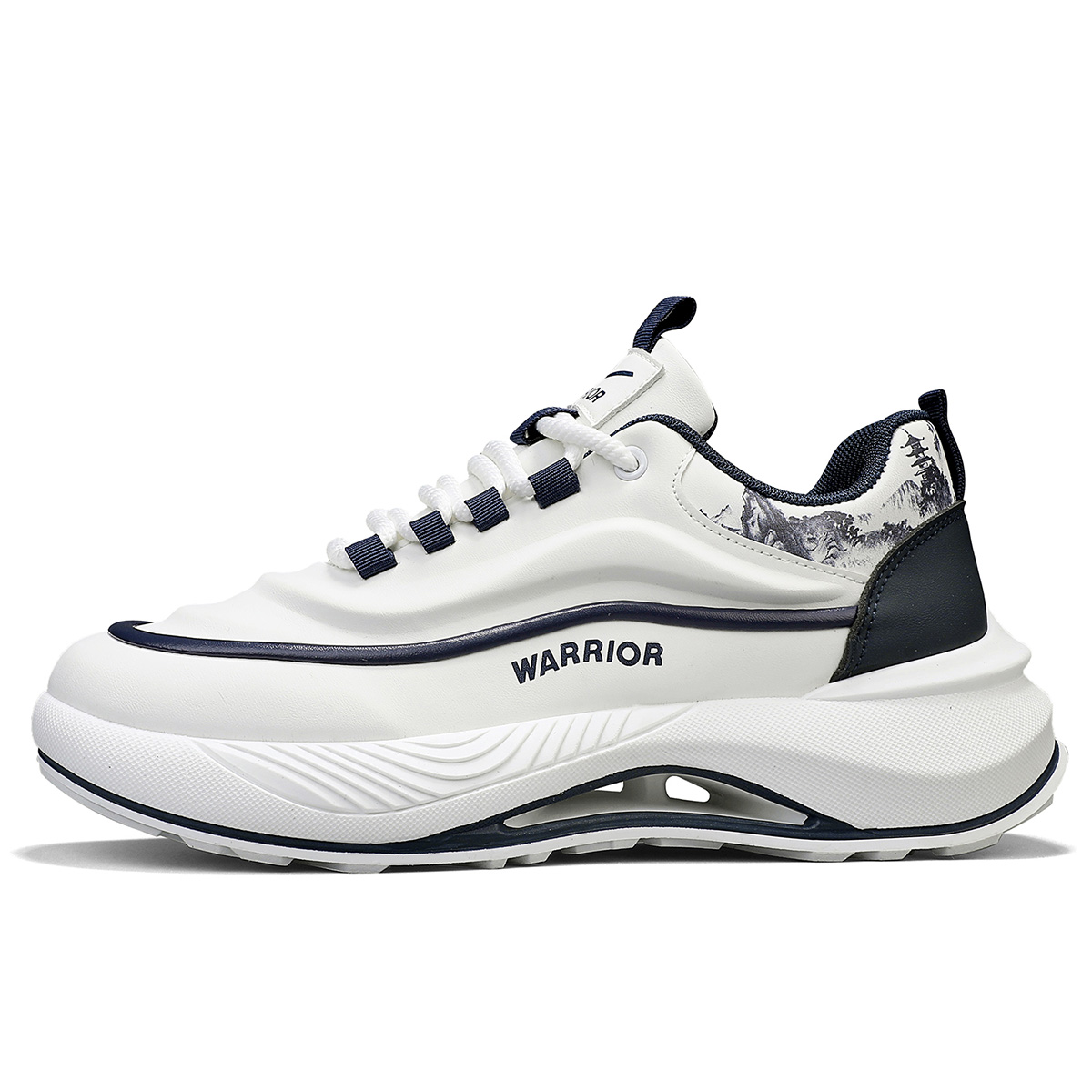 WARRIOR Амортизирующие устойчивые к истиранию дышащие низкие массивные кроссовки мужские бежевый/тёмно-синий (всесезонные), цвет Beige/Dark Blue (All-Season)
WARRIOR Амортизирующие устойчивые к истиранию дышащие низкие массивные кроссовки мужские бежевый/тёмно-синий (всесезонные), цвет Beige/Dark Blue (All-Season)