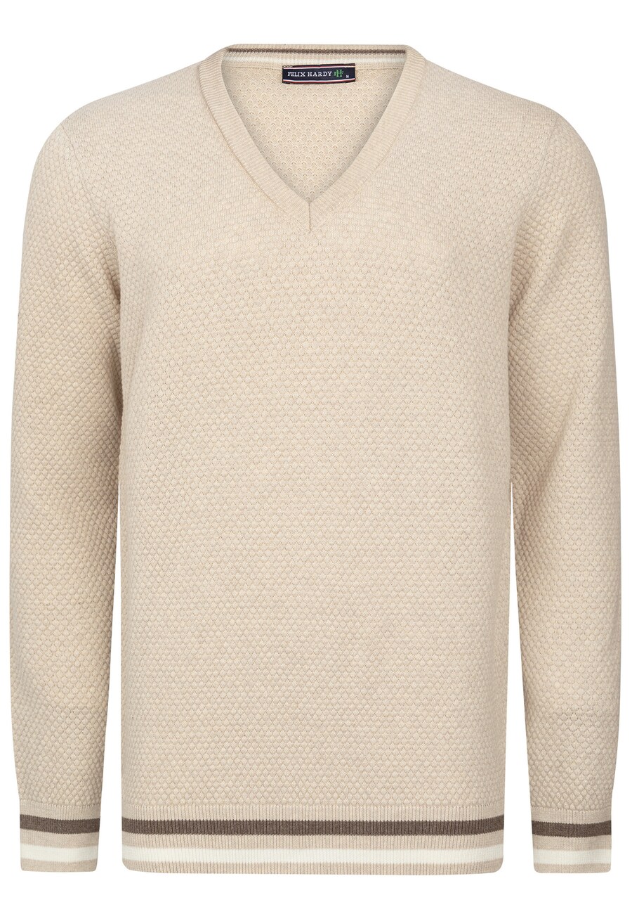 Свитер с v-образным вырезом Felix Hardy Sweater, бежевый
Свитер с v-образным вырезом Felix Hardy Sweater, бежевый
