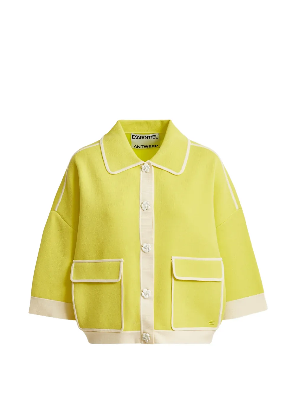 Кардиган с карманами Essentiel Antwerp, желтый
Кардиган с карманами Essentiel Antwerp, желтый