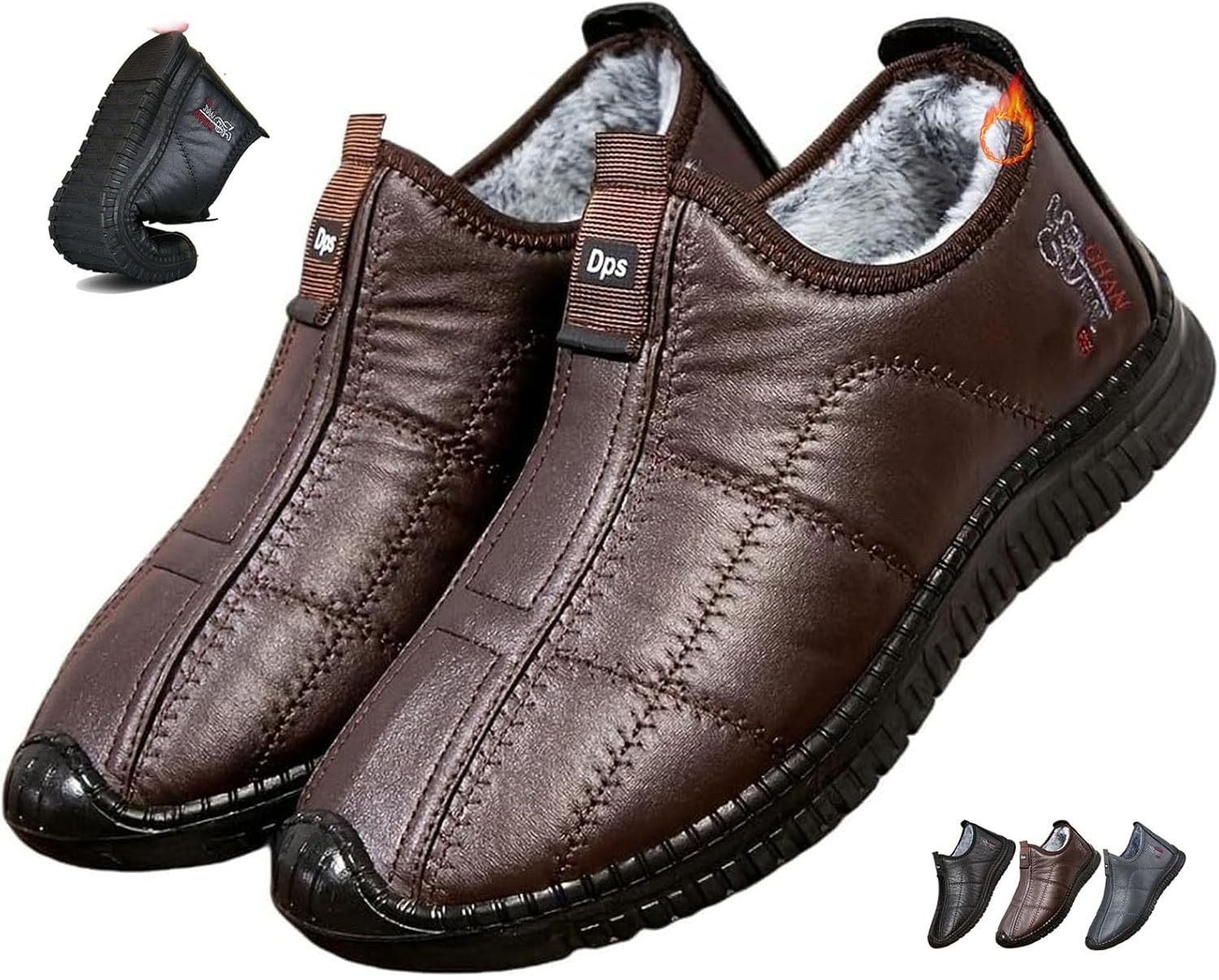 Мужские зимние термо-сапоги с противоскользящей подошвой, мужские зимние теплые водонепроницаемые кожаные ортопедические ботинки, утепленные мехом снегоступы на каждый день, легкие прогулочные мокасины Generic, коричневый
Мужские зимние термо-сапоги с противоскользящей подошвой, мужские зимние теплые водонепроницаемые кожаные ортопедические ботинки, утепленные мехом снегоступы на каждый день, легкие прогулочные мокасины Generic, коричневый