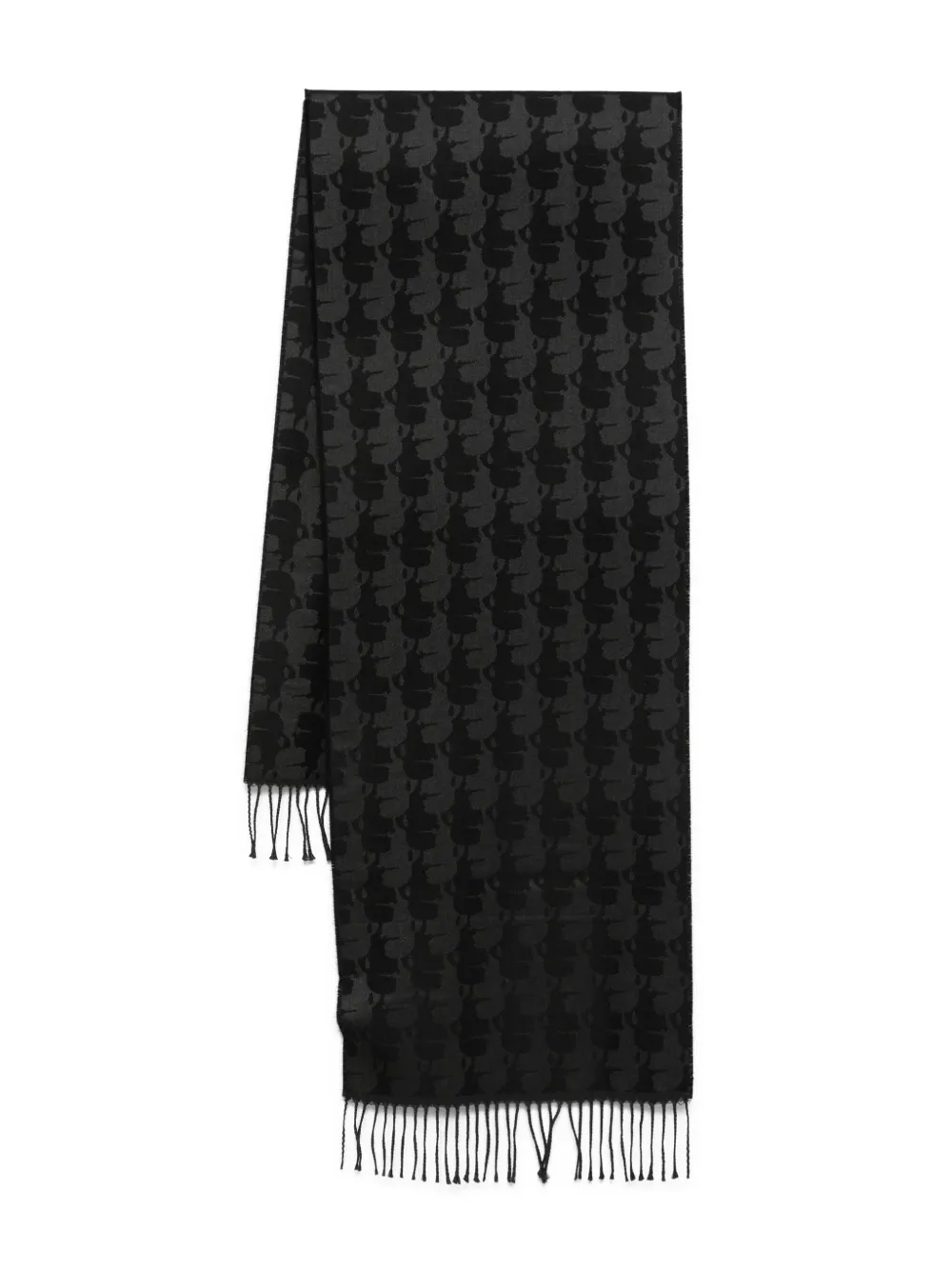 Шарф с узорчатой бахромой KARL LAGERFELD, коричневый
Шарф с узорчатой бахромой KARL LAGERFELD, коричневый