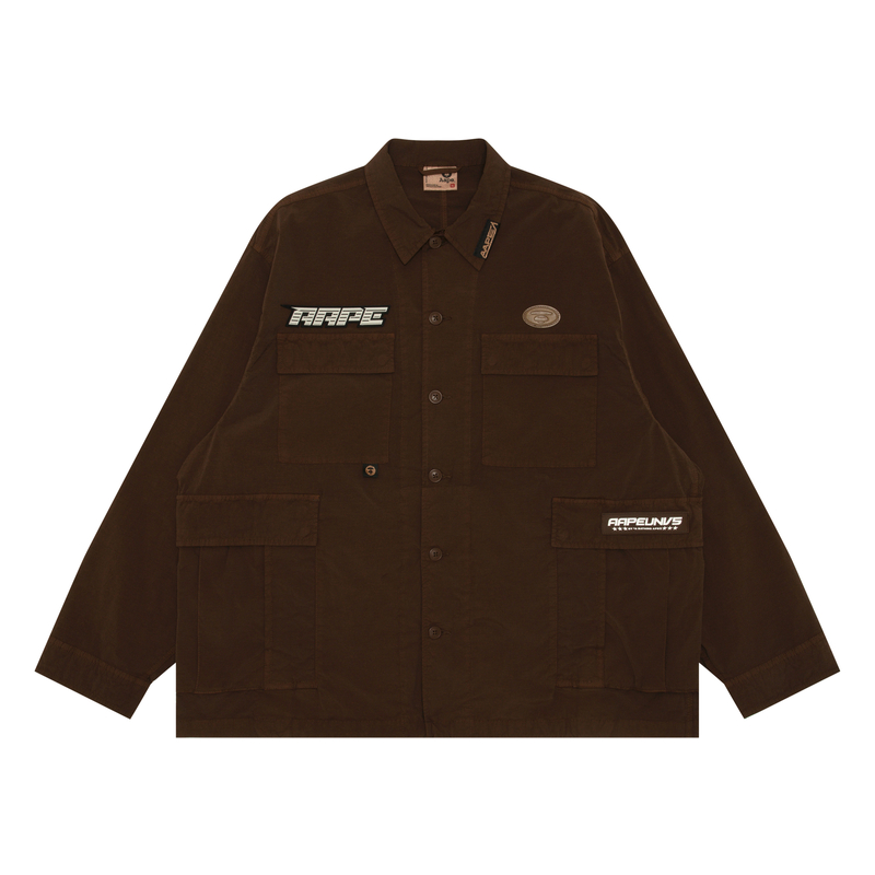 Рубашка By *A Bathing APE Cargo pocket Overshirt Aape, коричневый
Рубашка By *A Bathing APE Cargo pocket Overshirt Aape, коричневый