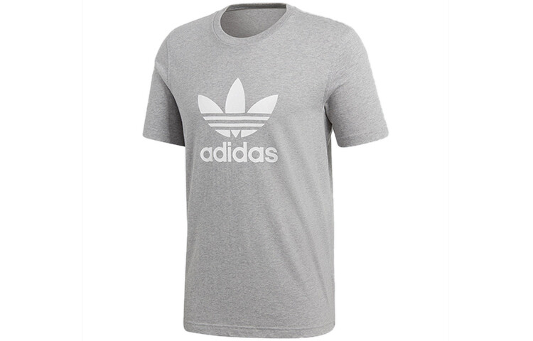 Футболка с трилистником для мужчин, средняя, серо-меланжевый Adidas Originals, серый 
Футболка с трилистником для мужчин, средняя, серо-меланжевый Adidas Originals, серый