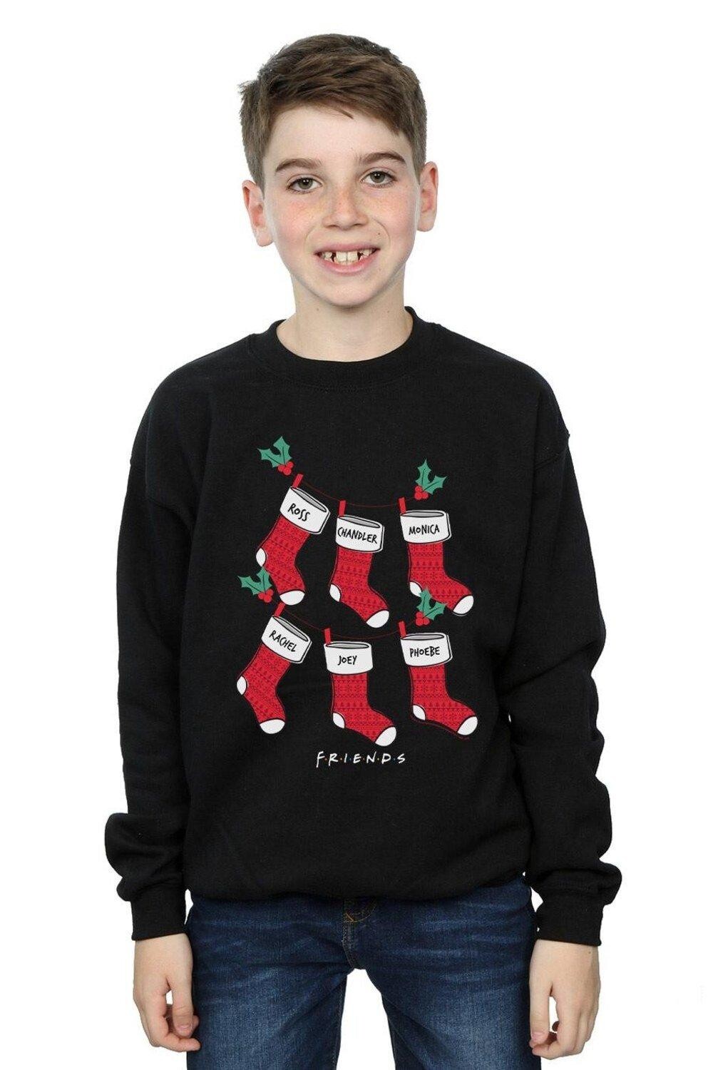 Толстовка с рождественскими чулками Friends, черный
Толстовка с рождественскими чулками Friends, черный