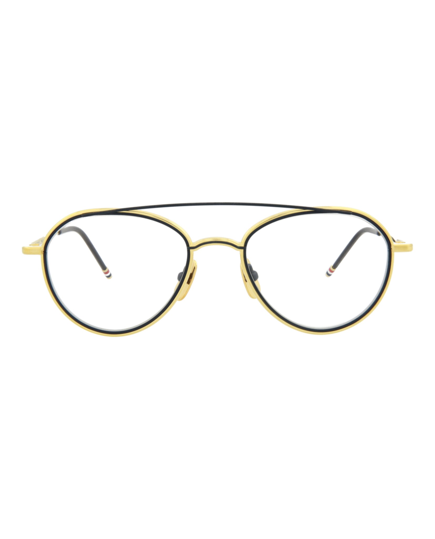 Металлические оптические оправы Aviator-Frame Thom Browne, цвет navy/yellow gold transparent
Металлические оптические оправы Aviator-Frame Thom Browne, цвет navy/yellow gold transparent