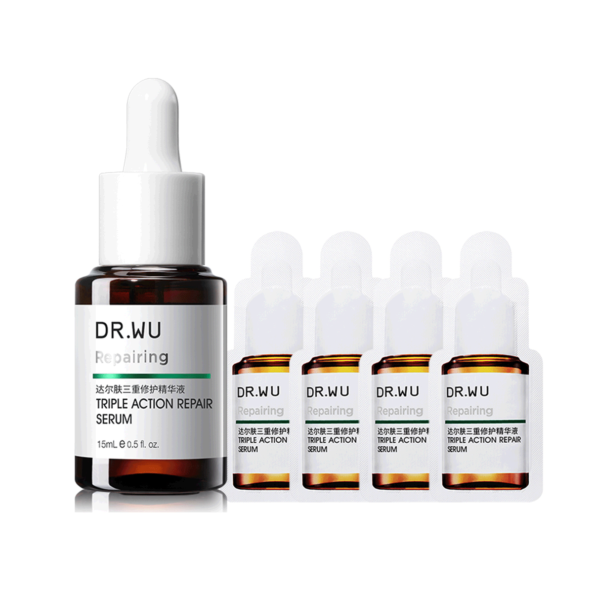 Сыворотка Triple Repairing для успокоения, осветления постакне и восстановления 15мл/15мл+2мл * 2 таблетки/15мл+2мл * 4 таблетки/30мл Dr.Wu
Сыворотка Triple Repairing для успокоения, осветления постакне и восстановления 15мл/15мл+2мл * 2 таблетки/15мл+2мл * 4 таблетки/30мл Dr.Wu