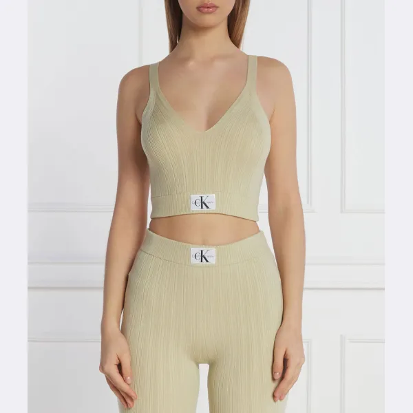 Укороченный топ Calvin Klein, зеленый
Укороченный топ Calvin Klein, зеленый